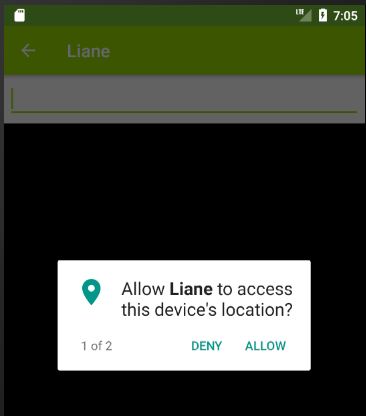 Runtime permissions